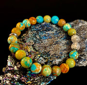✨ Sacred Balance Bracelet – Imperial Jasper & Selenite