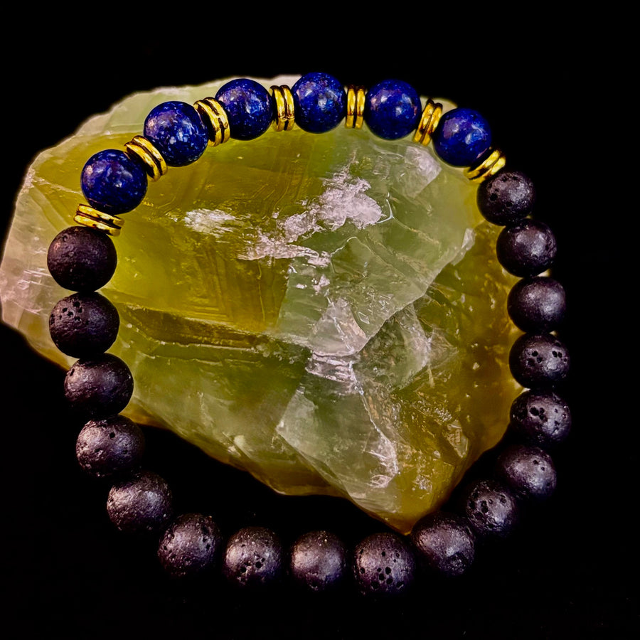 Strength & Focus Lava Stone Bracelet – Choose Your Stone