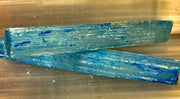Blue Selenite Charging Stick (6”) – Dyed Raw Crystal Wand for Energy Cleansing, Protection & Spiritual Clarity