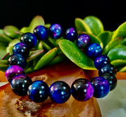 Galaxy Tiger Eye Bracelet – Energy, Confidence & Protection | Medium & Large Wrist Fit