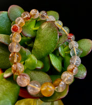 Golden Healer Quartz Bracelet – 8mm Natural Crystal - Energy Healing, Alignment & Manifestation