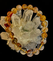 Golden Healer Quartz Bracelet – 8mm Natural Crystal - Energy Healing, Alignment & Manifestation
