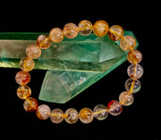 Golden Healer Quartz Bracelet – 8mm Natural Crystal - Energy Healing, Alignment & Manifestation