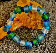 Saltwater Soul Sea Glass Bracelet 🌊💙