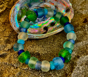 Saltwater Soul Sea Glass Bracelet 🌊💙