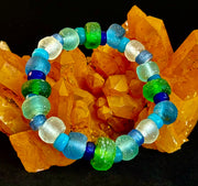 Saltwater Soul Sea Glass Bracelet 🌊💙