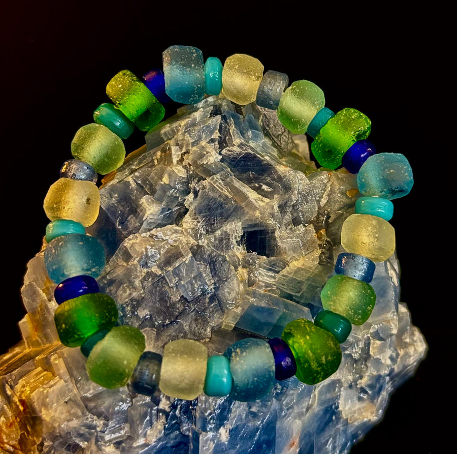 Saltwater Soul Sea Glass Bracelet 🌊💙