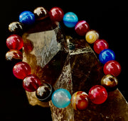 Happy Vibes Banded Agate Bracelet 🌈✨