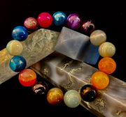 Happy Vibes Banded Agate Bracelet 🌈✨