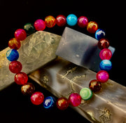 Happy Vibes Banded Agate Bracelet 🌈✨