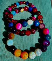 Happy Vibes Banded Agate Bracelet 🌈✨