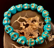 Turquoise Skull Energy Bracelet 💀💙