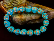 Turquoise Skull Energy Bracelet 💀💙
