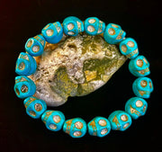 Turquoise Skull Energy Bracelet 💀💙