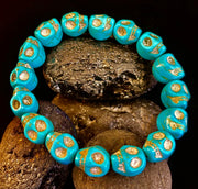 Turquoise Skull Energy Bracelet 💀💙