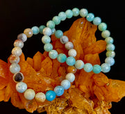 Amazonite Multifaceted Serenity Bracelet – Seafoam & Sand Collection 🌊✨ (Two amazing choices!)