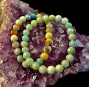 Amazonite Multifaceted Serenity Bracelet – Seafoam & Sand Collection 🌊✨ (Two amazing choices!)