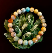 Amazonite Multifaceted Serenity Bracelet – Seafoam & Sand Collection 🌊✨ (Two amazing choices!)