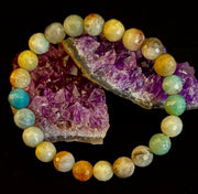 Amazonite Multifaceted Serenity Bracelet – Seafoam & Sand Collection 🌊✨ (Two amazing choices!)
