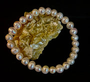 Luminous Grace Freshwater Pearl Bracelet – 6mm & 8mm White Pearl Stretch Bracelet
