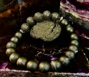 Men’s Grounded Energy Sardonyx Diffuser Bracelet – Matte Black Essential Oil Bracelet (7.5” & 8”)