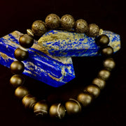 Men’s Grounded Energy Sardonyx Diffuser Bracelet – Matte Black Essential Oil Bracelet (7.5” & 8”)