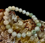 Harmony & Prosperity Xiuyan Jade Bracelet – 8mm Polyhedral Serpentine Gemstone