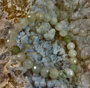 Harmony & Prosperity Xiuyan Jade Bracelet – 8mm Polyhedral Serpentine Gemstone