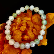 Harmony & Prosperity Xiuyan Jade Bracelet – 8mm Polyhedral Serpentine Gemstone