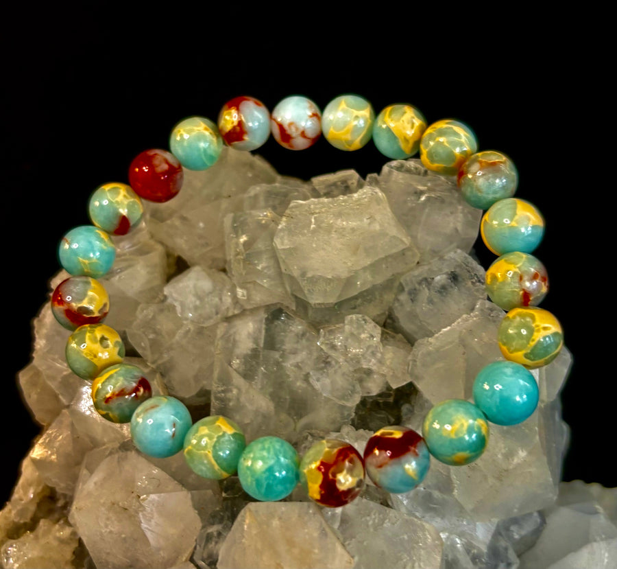 Transformation Energy Snake Skin Jasper Bracelet – 8mm Natural Gemstone
