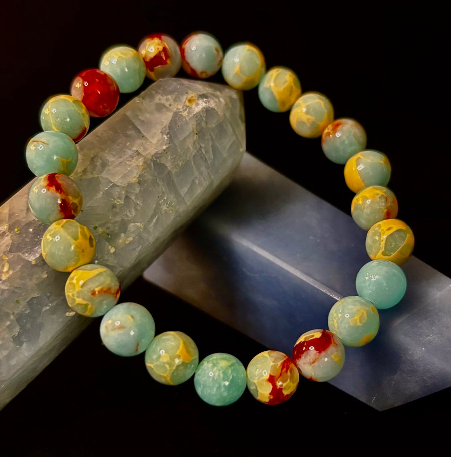Transformation Energy Snake Skin Jasper Bracelet – 8mm Natural Gemstone