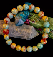 Transformation Energy Snake Skin Jasper Bracelet – 8mm Natural Gemstone
