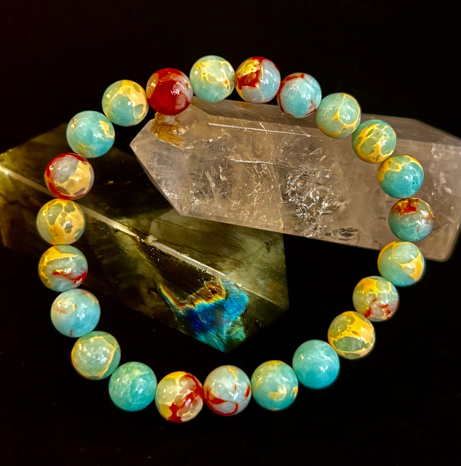 Transformation Energy Snake Skin Jasper Bracelet – 8mm Natural Gemstone