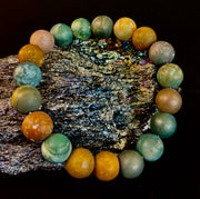 Grounded Strength Fancy Jasper Power Bracelet – 10mm Matte Gemstone