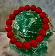 🔥 Wicked Glam Fire Energy Bracelet – Orange Howlite Power Statement 🔥