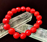 🔥 Wicked Glam Fire Energy Bracelet – Orange Howlite Power Statement 🔥