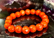 🔥 Wicked Glam Fire Energy Bracelet – Orange Howlite Power Statement 🔥