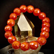 🔥 Wicked Glam Fire Energy Bracelet – Orange Howlite Power Statement 🔥
