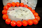 🔥 Wicked Glam Fire Energy Bracelet – Orange Howlite Power Statement 🔥
