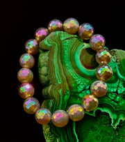 Wicked Glam Disco Ball Prism Bracelet – Mystic Gray Agate (12mm)
