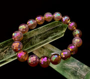 Wicked Glam Disco Ball Prism Bracelet – Mystic Gray Agate (12mm)