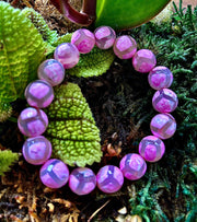 Pink Tibetan Agate Bracelet