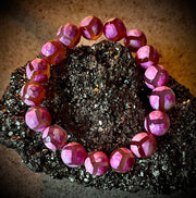 Pink Tibetan Agate Bracelet