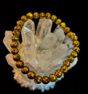 Metallic Lava Rock Essential Oil Diffuser Bracelet in Gold, Silver & Rose Gold (6mm & 8mm)