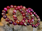 Fuchsia Prism Power Bracelet – Mystic Banded Agate (3 bead size options!)