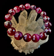 Fuchsia Prism Power Bracelet – Mystic Banded Agate (3 bead size options!)