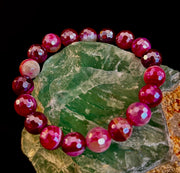 Fuchsia Prism Power Bracelet – Mystic Banded Agate (3 bead size options!)