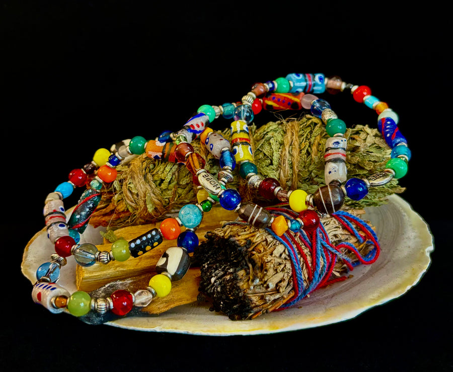 ✨ Hope Forward Uganda Trade Bead Bracelet ✨