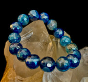 Mystic Blue Banded Agate Bracelet