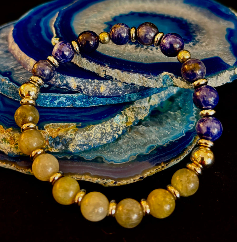 Sodalite & Labradorite Energy Bracelet – Confidence, Clarity & Protection